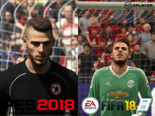 PES 2018 VS FIFA 18