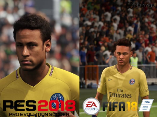 PES 2018 VS FIFA 18