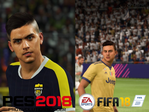 PES 2018 VS FIFA 18