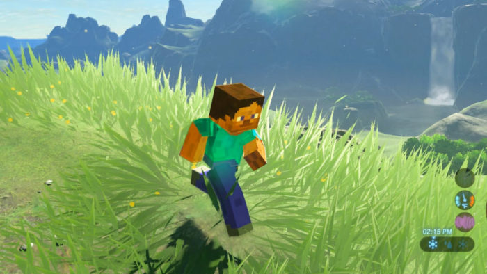 steve minecraft botw