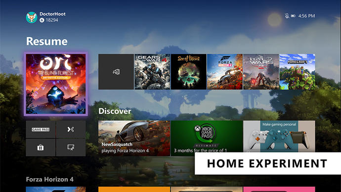 xbox one dashboard new