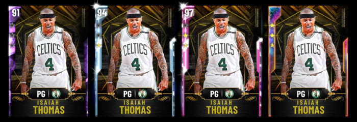 nba 2k20 Isaiah Thomas evo card