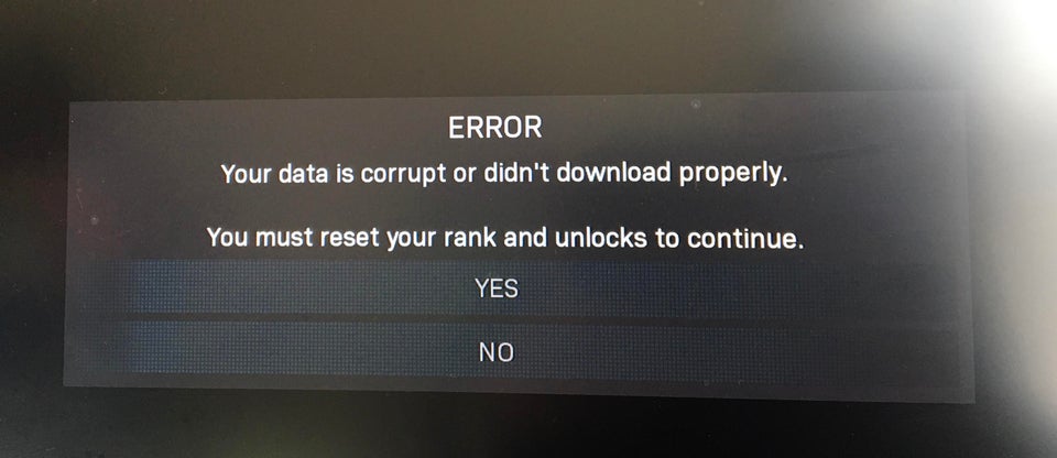 call of duty modern warfare error