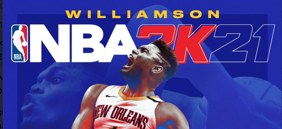 nba 2k21 Zion Williamson cover