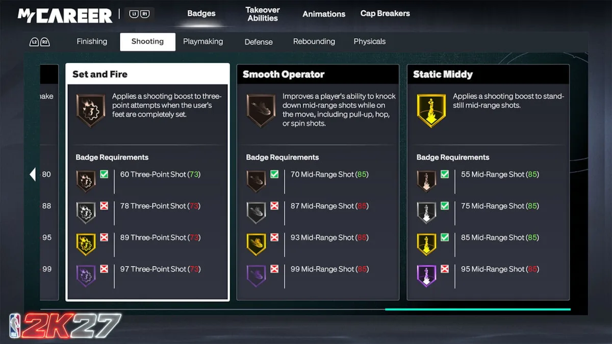 Όλα τα badges του NBA 2K27 και τι προσφέρει το καθένα 1 Όλα τα badges του NBA 2K27 και τι προσφέρει το καθένα