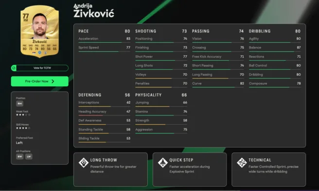 Οι κορυφαίοι παίκτες του ΠΑΟΚ στο EA Sports FC 27 4 Οι κορυφαίοι παίκτες του ΠΑΟΚ στο EA Sports FC 27